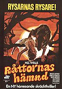 Råttornas hämnd 1976 poster Marjoe Gortner Pamela Franklin Ralph Meeker Ida Lupino Bert I Gordon Text: H G Wells
