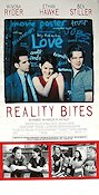 Reality Bites 1994 poster Winona Ryder Ben Stiller Ethan Hawke
