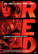 RED 2010 poster Bruce Willis Helen Mirren Morgan Freeman Robert Schwentke