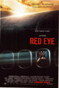 Red Eye 2005 poster Rachel McAdams Cillian Murphy Brian Cox Wes Craven