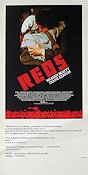 Reds 1981 poster Robert Redford Diane Keaton Warren Beatty Politik