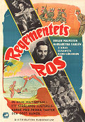 Regementets ros 1952 poster Birger Malmsten Margareta Fahlén Elisaveta Bengt Järrel