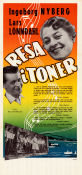 Resa i toner 1959 poster Ingeborg Nyberg Lars Lönndahl Nils Liedholm Gösta Lewin Resor