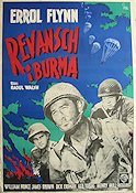 Revansch i Burma 1945 poster Errol Flynn William Prince Krig Fallskärm