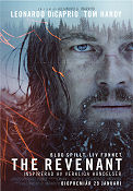 The Revenant 2015 poster Leonardo DiCaprio Tom Hardy Will Poulter Alejandro G Inarritu