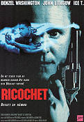 Ricochet 1991 poster Denzel Washington John Lithgow Ice-T Russell Mulcahy Vapen