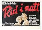 Rid i natt 1942 poster Lars Hanson Gerd Hagman Text: Vilhelm Moberg