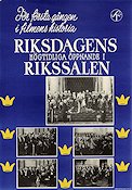 Riksdagens högtidliga öppnande 1942 poster Politik