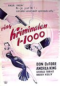 Ring kriminalen 1-1000 1950 poster Don DeFore Andrea King George Tobias Boris Ingster Film Noir Telefoner Vapen