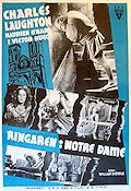 Ringaren i Notre Dame 1939 poster Charles Laughton Maureen O´Hara Cedric Hardwicke William Dieterle