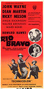 Rio Bravo 1959 poster John Wayne Dean Martin Ricky Nelson Howard Hawks