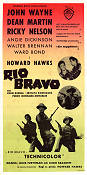 Rio Bravo 1959 poster John Wayne Dean Martin Ricky Nelson Howard Hawks