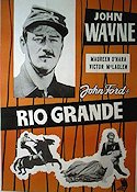Rio Grande 1950 poster John Wayne Maureen O´Hara John Ford