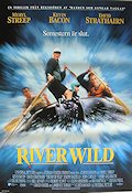 The River Wild 1994 poster Meryl Streep Kevin Bacon David Strathairn Curtis Hanson Skepp och båtar Resor