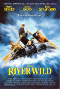 The River Wild 1994 poster Meryl Streep Kevin Bacon David Strathairn Curtis Hanson Skepp och båtar Resor