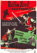 Robin Hood den fredlöse 1960 poster Richard Greene Peter Cushing Niall MacGinnis Terence Fisher Hitta mer: Robin Hood Äventyr matinée