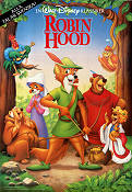 Robin Hood Disney 1973 poster Brian Bedford Wolfgang Reitherman Animerat