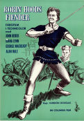 Robin Hoods fiender 1950 poster John Derek Diana Lynn George Macready Gordon Douglas Äventyr matinée