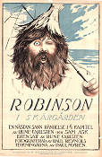 Robinson i skärgården 1920 poster Eric Lindholm Paul Myrén Rune Carlsten Text: Sam Ask Filmbolag: Filmindustri AB Skandia Strand Skärgård Animerat