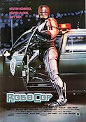 RoboCop 1987 poster Peter Weller Nancy Allen Dan O´Herlihy Paul Verhoeven Robotar Poliser