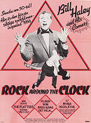 Rock Around the Clock 1956 poster Bill Haley The Platters Fred F Sears Rock och pop Dans