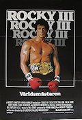 Rocky 3 1982 poster Sylvester Stallone Boxning