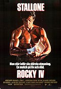 Rocky 4 1985 poster Talia Shire Burt Young Brigitte Nielsen Dolph Lundgren Sylvester Stallone Boxning