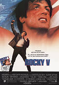 Rocky 5 1990 poster Sylvester Stallone Talia Shire John G Avildsen Boxning