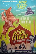 Röde falken 1952 poster Lucille Ball John Agar Äventyr matinée