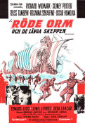 Röde Orm och de långa skeppen 1964 poster Richard Widmark Sidney Poitier Russ Tamblyn Jack Cardiff Hitta mer: Vikings Skepp och båtar