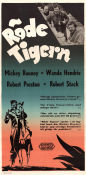 Röde tigern 1951 poster Mickey Rooney Wanda Hendrix Robert Preston