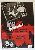 Rom öppen stad 1945 poster Anna Magnani Aldo Fabrizi Roberto Rossellini Hitta mer: Nazi