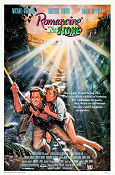 Romancing the Stone 1984 poster Michael Douglas Kathleen Turner Robert Zemeckis