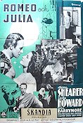 Romeo och Julia 1936 poster Norma Shearer Leslie Howard John Barrymore Text: William Shakespeare