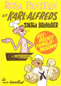 Rosa Pantern och Karl-Alfreds tokiga bravader 1972 poster Karl-Alfred Pink Panther Popeye Animerat Från serier