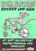 Rosa Pantern sticker upp igen 1970 poster Bob Camp Hitta mer: Pink Panther Animerat Motorcyklar