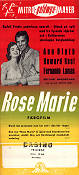 Rose Marie 1954 poster Ann Blyth Howard Keel Fernando Lamas Mervyn LeRoy