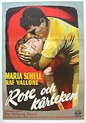 Rose och kärleken 1957 poster Maria Schell Raf Vallone Käthe Gold Wolfgang Staudte
