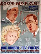 Rosor varje kväll 1939 poster Siv Ericks Max Hansen Carl Barcklind