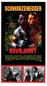 Rovdjuret 1987 poster Arnold Schwarzenegger Carl Weathers Kevin Peter Hall John McTiernan