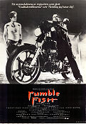 Rumble Fish 1983 poster Matt Dillon Mickey Rourke Nicolas Cage Francis Ford Coppola Motorcyklar Kultfilmer Gäng