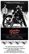 Rumble Fish 1983 poster Matt Dillon Mickey Rourke Nicolas Cage Francis Ford Coppola Motorcyklar Kultfilmer Gäng