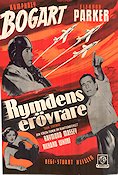 Rymdens erövrare 1950 poster Humphrey Bogart Eleanor Parker Flyg