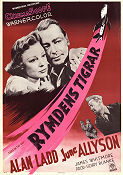 Rymdens tigrar 1955 poster Alan Ladd June Allyson James Whitmore Gordon Douglas Flyg Krig