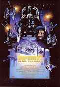 Rymdimperiet slår tillbaka 1980 poster Mark Hamill Harrison Ford Carrie Fisher George Lucas Hitta mer: Star Wars Rymdskepp