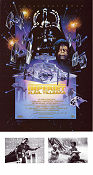 Rymdimperiet slår tillbaka 1980 poster Mark Hamill Harrison Ford Carrie Fisher George Lucas Hitta mer: Star Wars