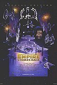 Rymdimperiet slår tillbaka 1980 poster Mark Hamill Harrison Ford Carrie Fisher George Lucas Hitta mer: Star Wars