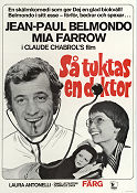 Så tuktas en doktor 1972 poster Jean-Paul Belmondo Mia Farrow Claude Chabrol