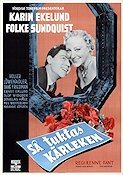 Så tuktas kärleken 1955 poster Karin Ekelund Folke Sundquist Kenne Fant