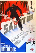 Sabotör 1942 poster Robert Cummings Alfred Hitchcock